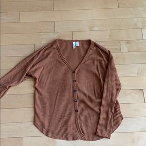 Light button up sweater
